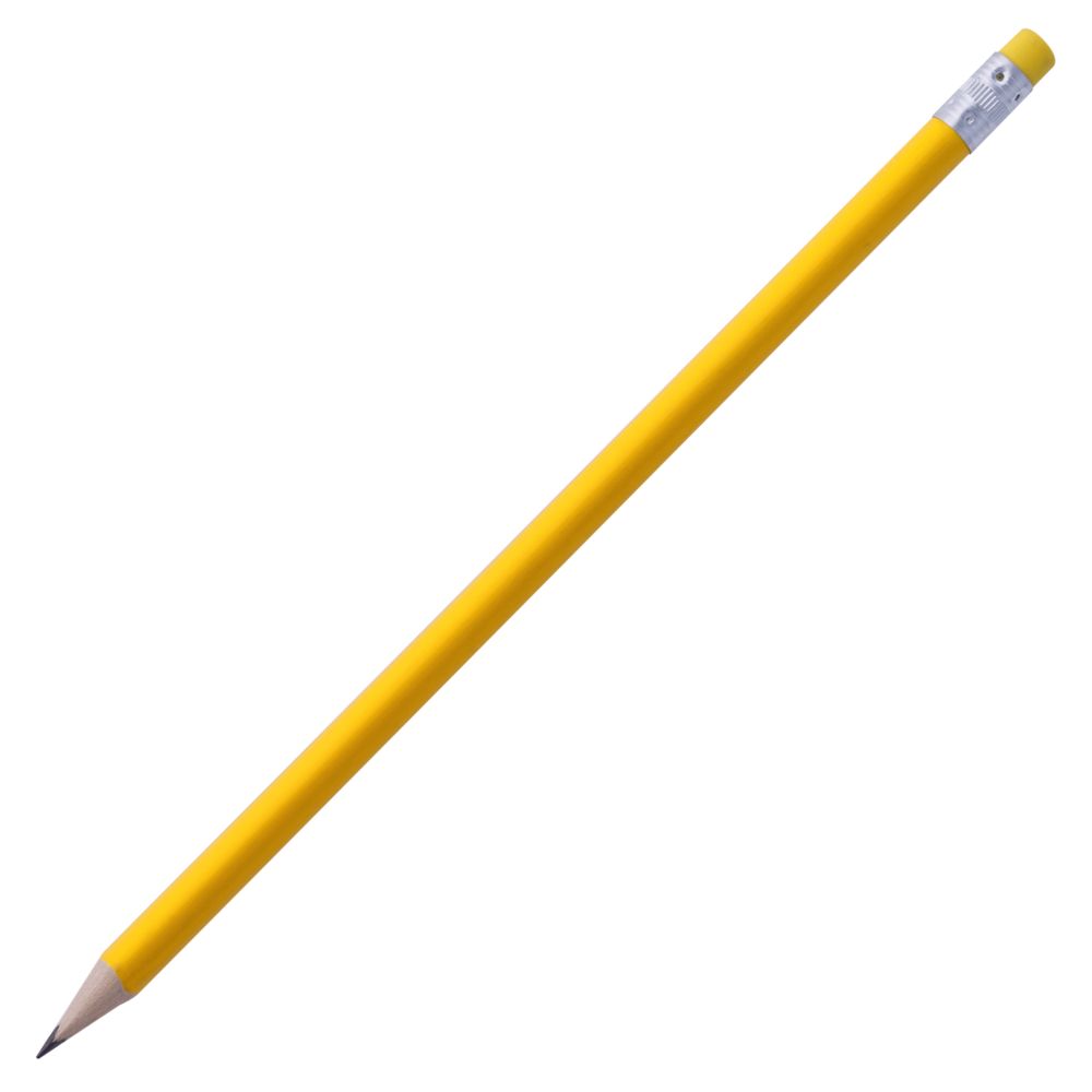 Артикул: P1884.80 — Карандаш простой Triangle с ластиком, желтый