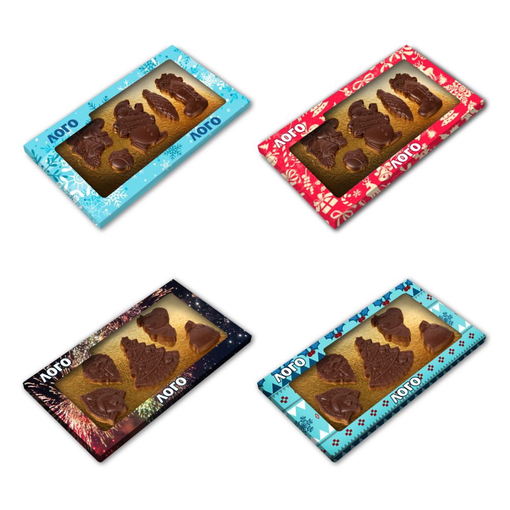 Артикул: P18972.01 — Набор фигурного шоколада Choco New Year на заказ
