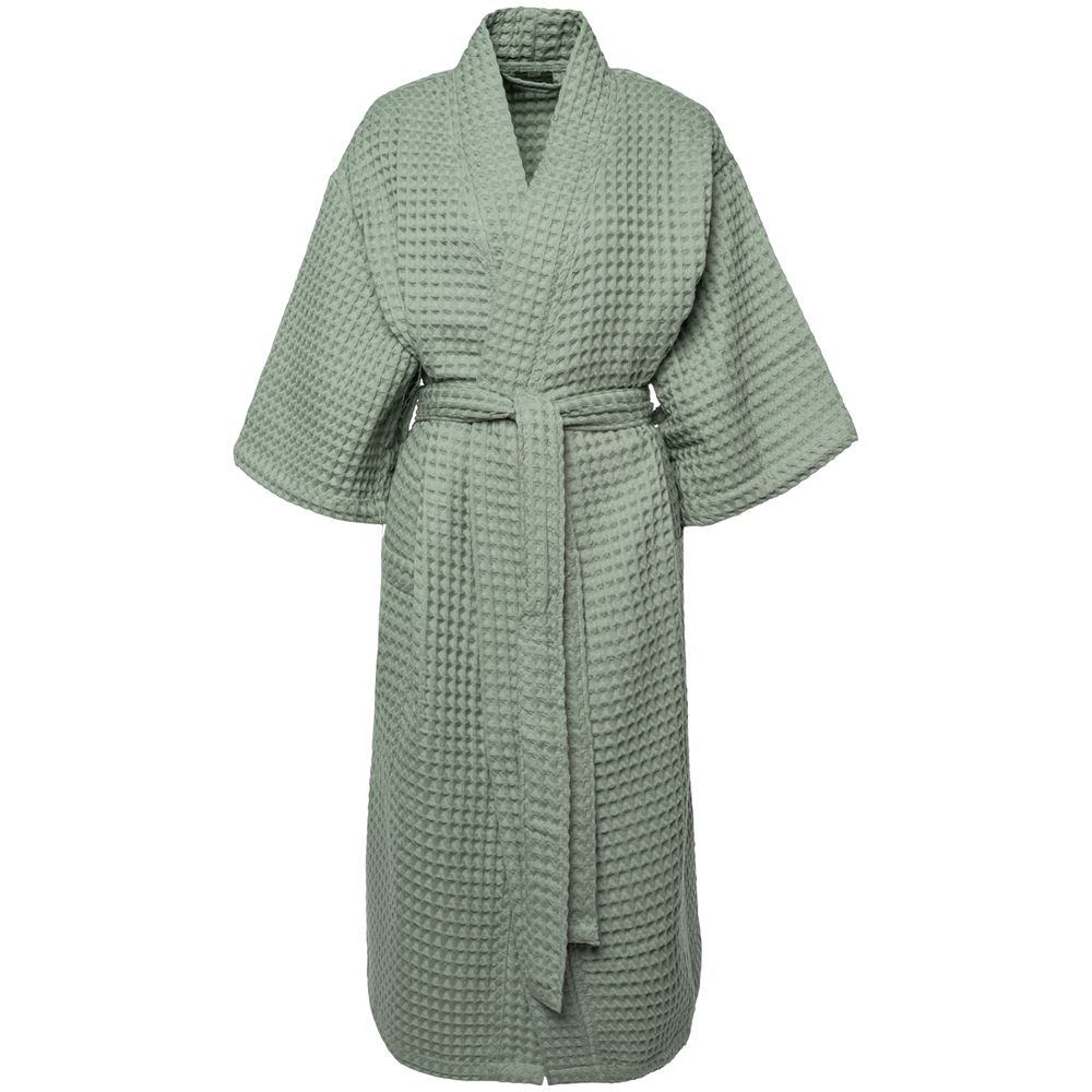 Артикул: P20014.19 — Халат вафельный женский Boho Kimono, зеленая мята