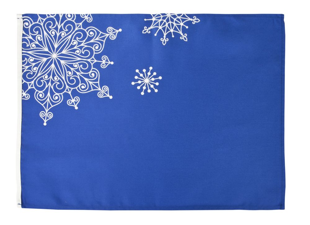Артикул: P2180.40 — Декоративная салфетка «Снежинки», синяя