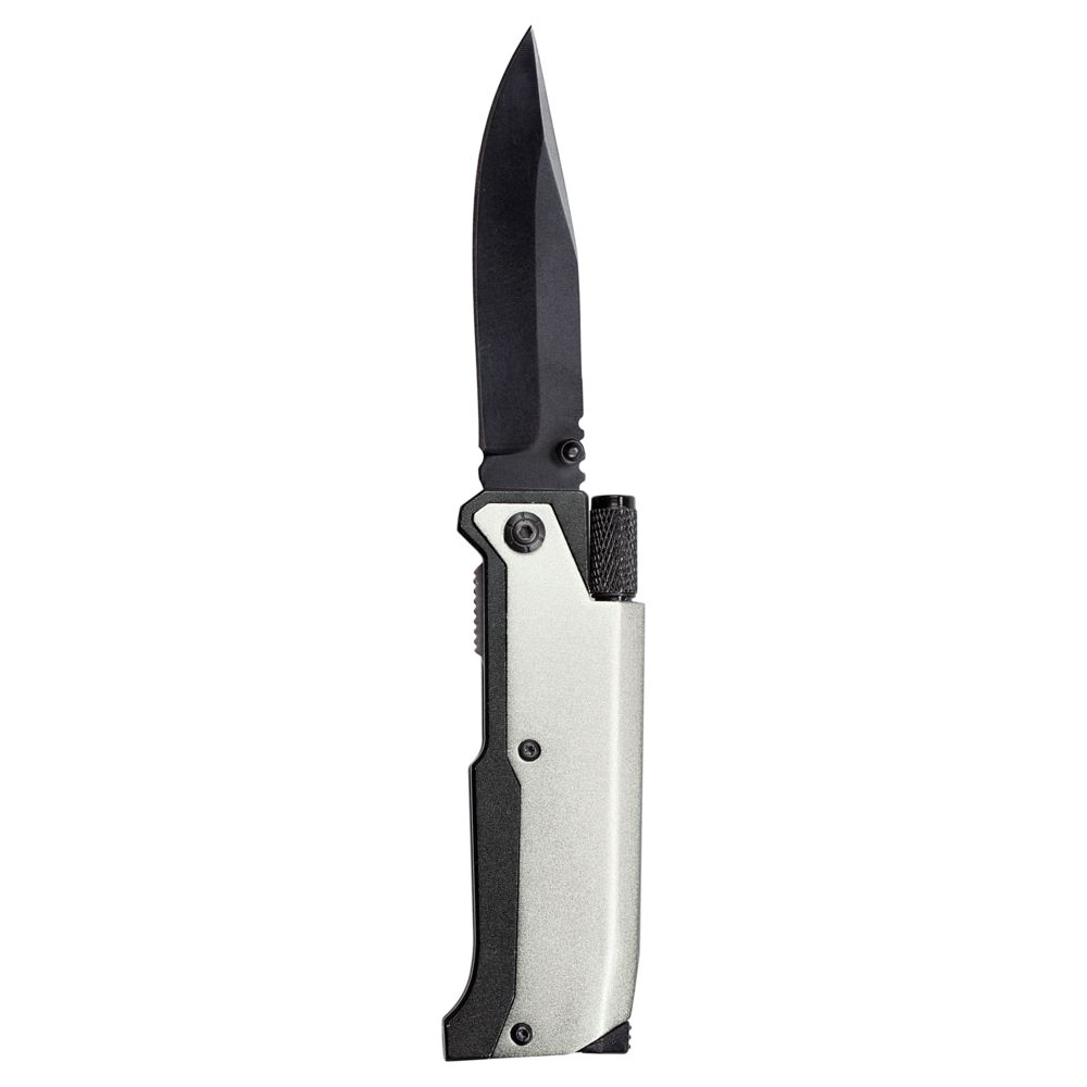 Артикул: P2803.10 — Нож складной с фонариком и огнивом Ster, серый
