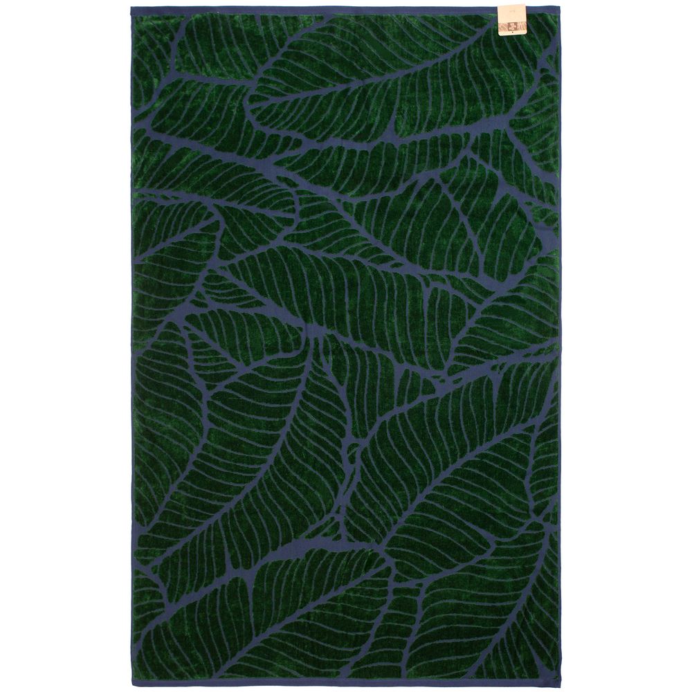 Артикул: P30101.49 — Полотенце In Leaf, большое, синее с зеленым