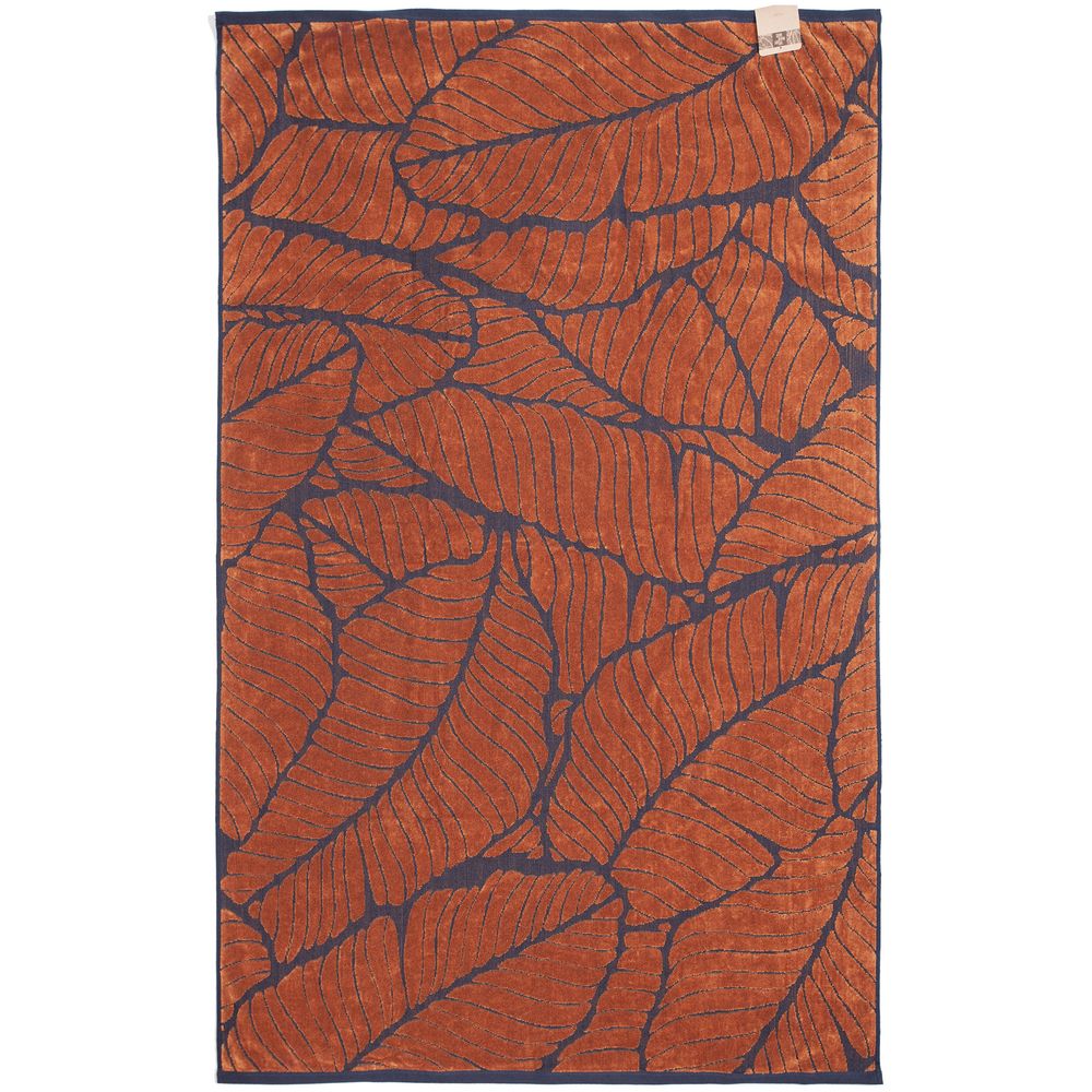 Артикул: P30101.42 — Полотенце In Leaf, большое, синее с горчичным