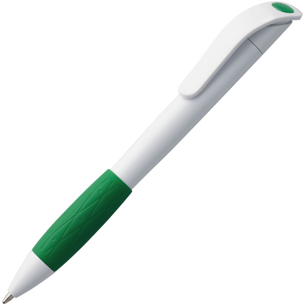 Артикул: P3321.69 — Ручка шариковая Grip, белая с зеленым