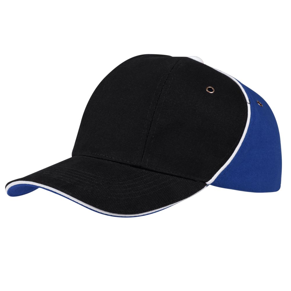Артикул: P4758.34 — Бейсболка Unit Smart, черная с синим