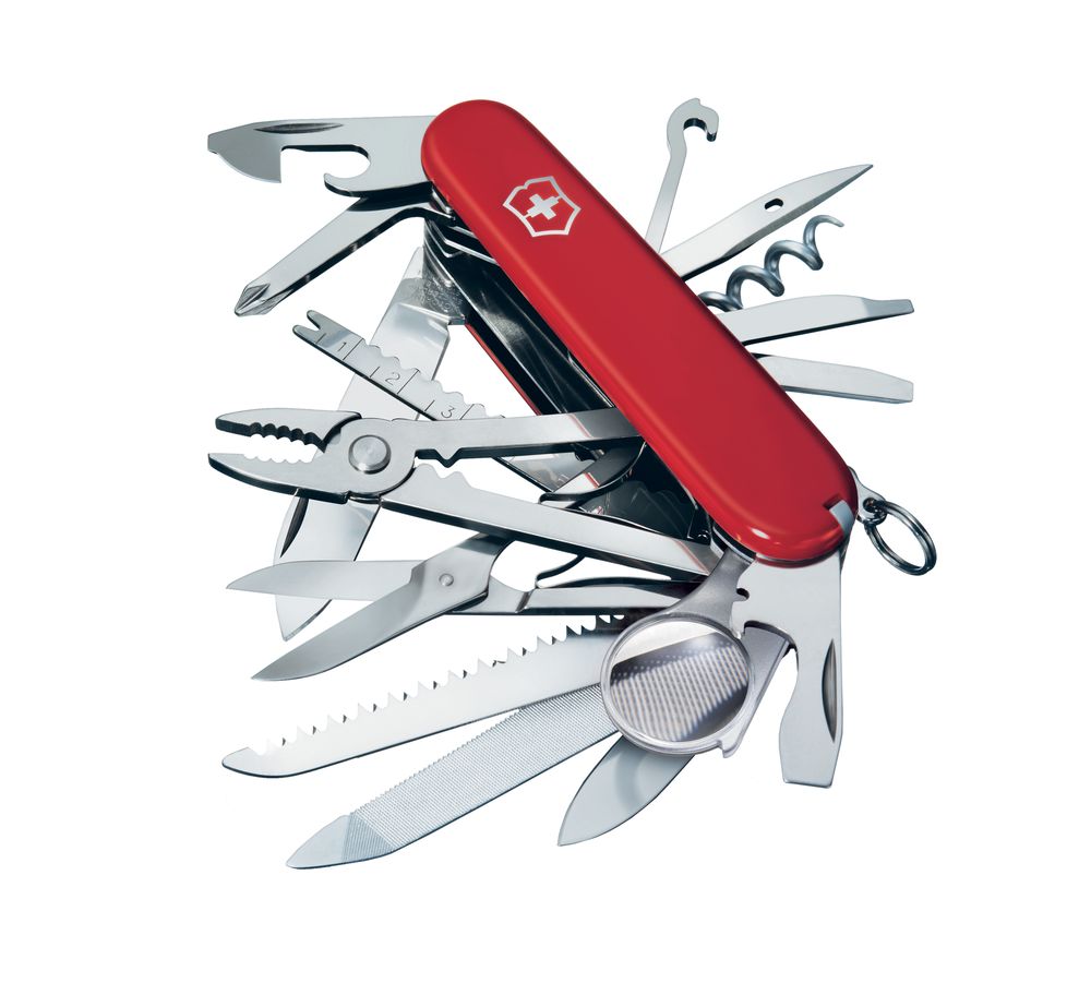 Артикул: P5057.50 — Офицерский нож Swisschamp 91, красный