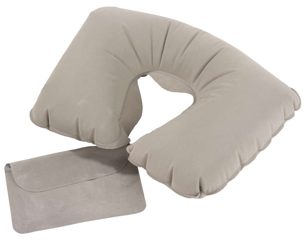 Артикул: P5125.10 — Надувная подушка под шею в чехле Sleep, серая