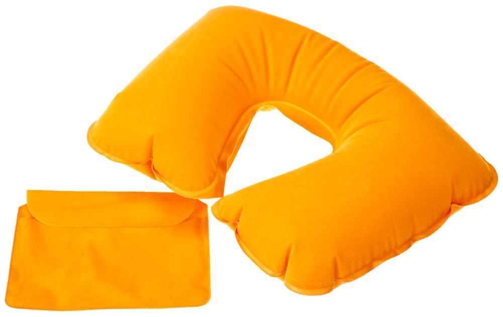 Артикул: P5125.20 — Надувная подушка под шею в чехле Sleep, оранжевая