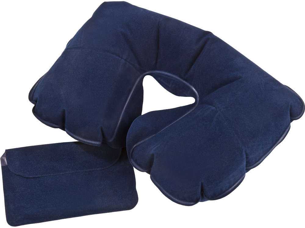 Артикул: P5125.40 — Надувная подушка под шею в чехле Sleep, темно-синяя
