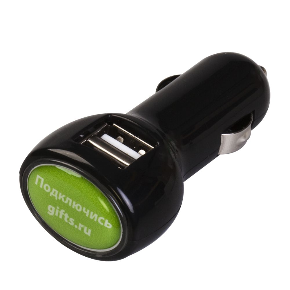 Артикул: P5355.30 — Автомобильное зарядное устройство с подсветкой Logocharger, черное