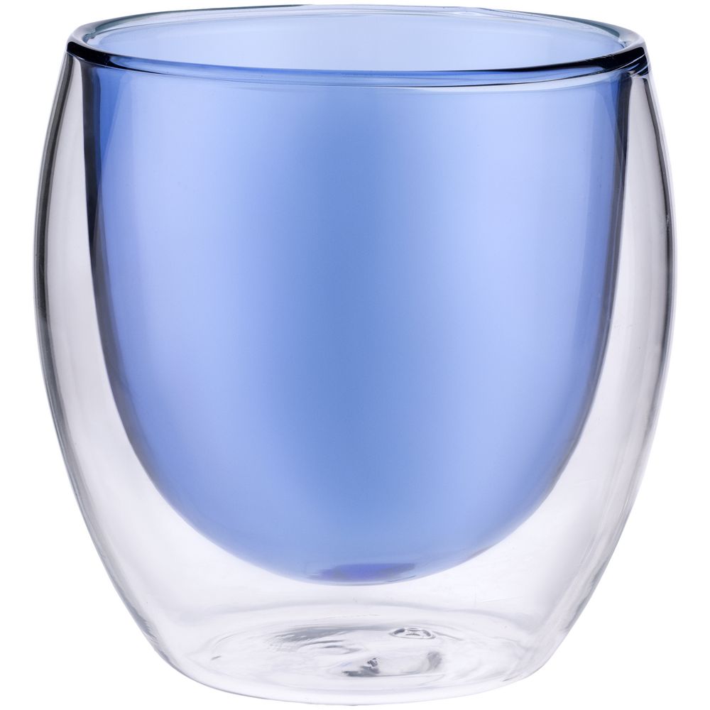 Артикул: P5676.40 — Стакан с двойными стенками Glass Bubble, синий