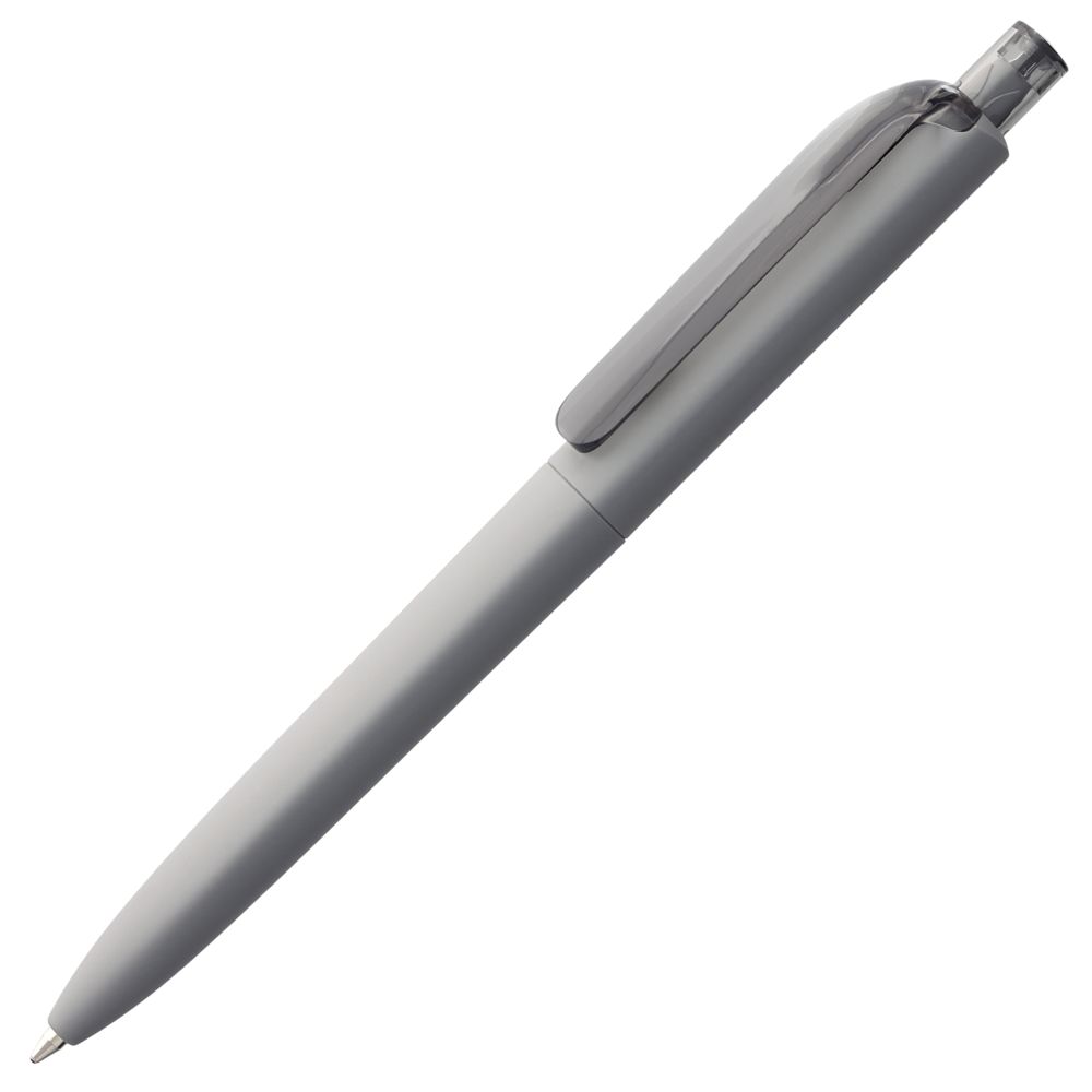 Артикул: P6075.10 — Ручка шариковая Prodir DS8 PRR-T Soft Touch, серая