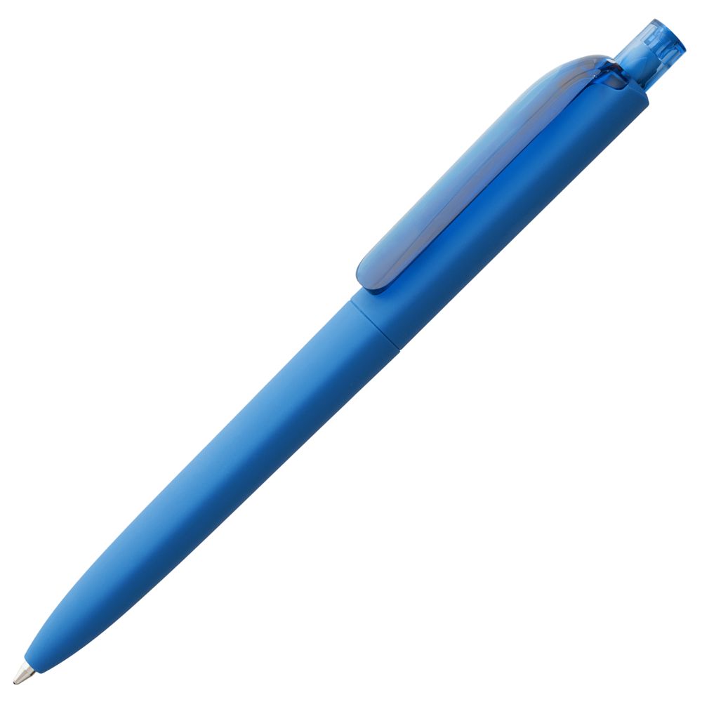 Артикул: P6075.44 — Ручка шариковая Prodir DS8 PRR-T Soft Touch, голубая