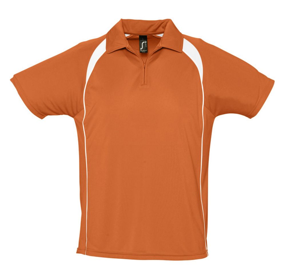 Артикул: P6088.20 — Спортивная рубашка поло Palladium 140 оранжевая с белым