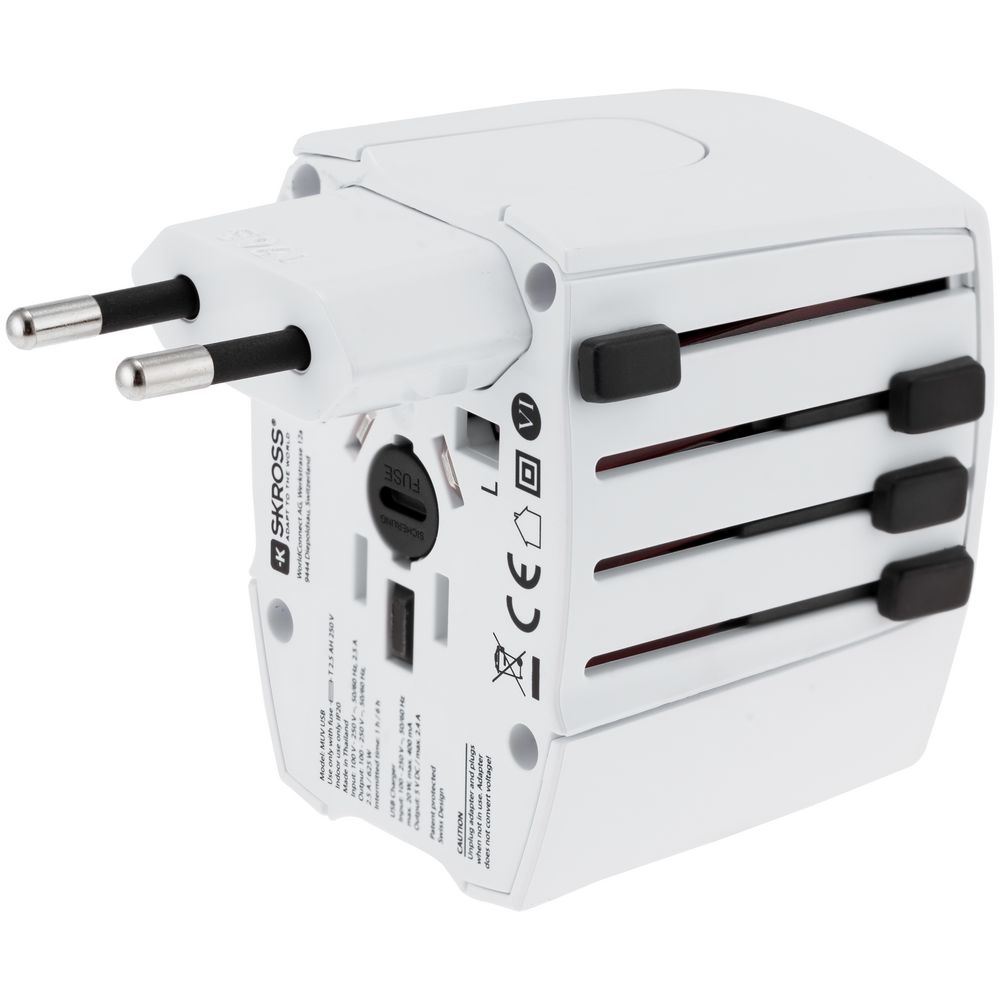 Артикул: P6963.60 — Зарядное устройство S-Kross MUV USB для путешествий, белое