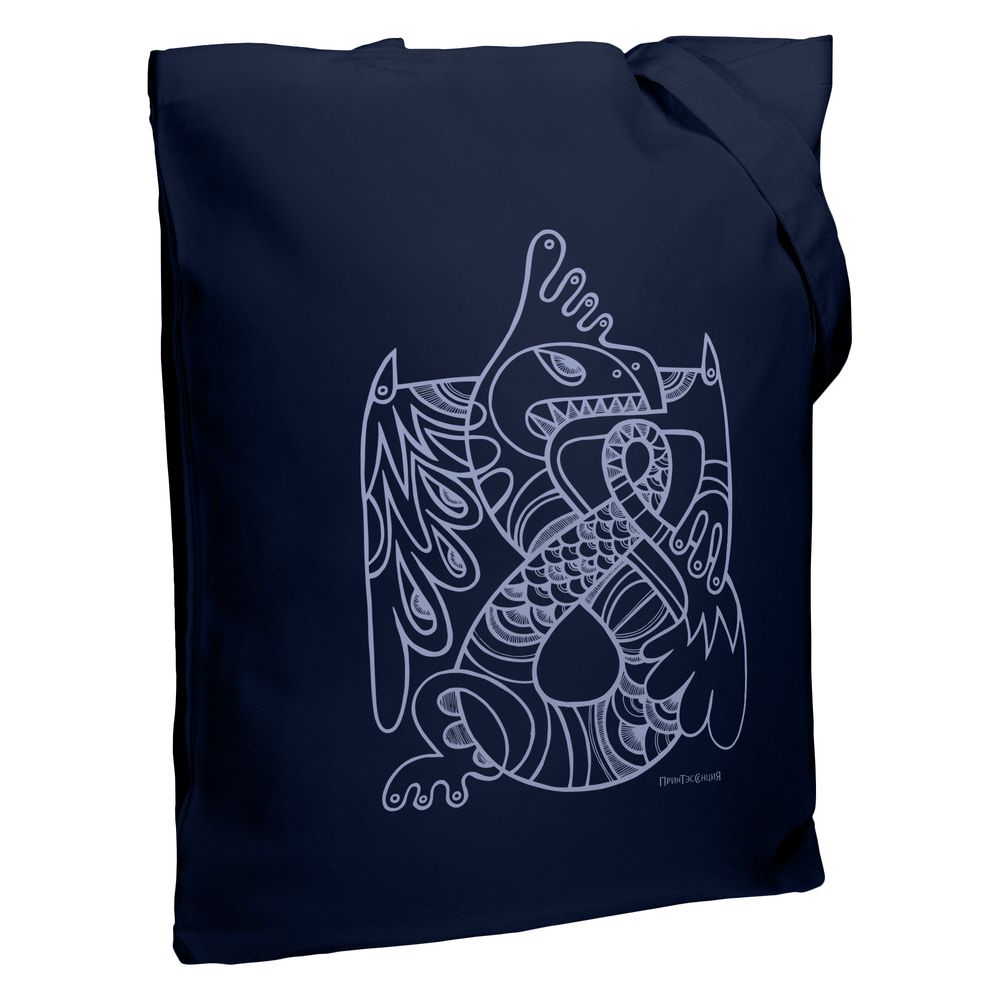 Артикул: P70285.40 — Холщовая сумка «Кетцалькоатль», темно-синяя