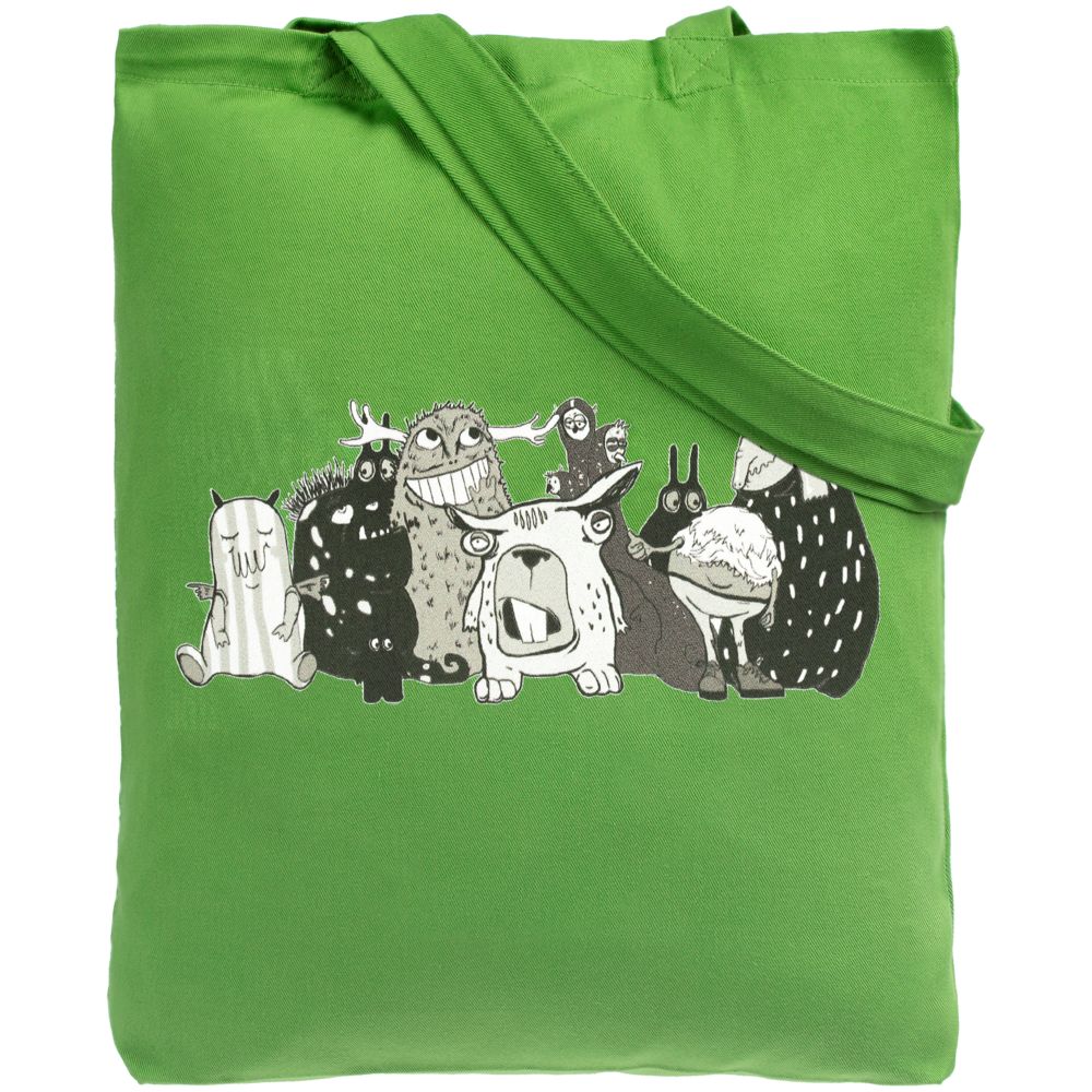 Артикул: P70764.90 — Холщовая сумка «Все мы немного монстры», ярко-зеленая