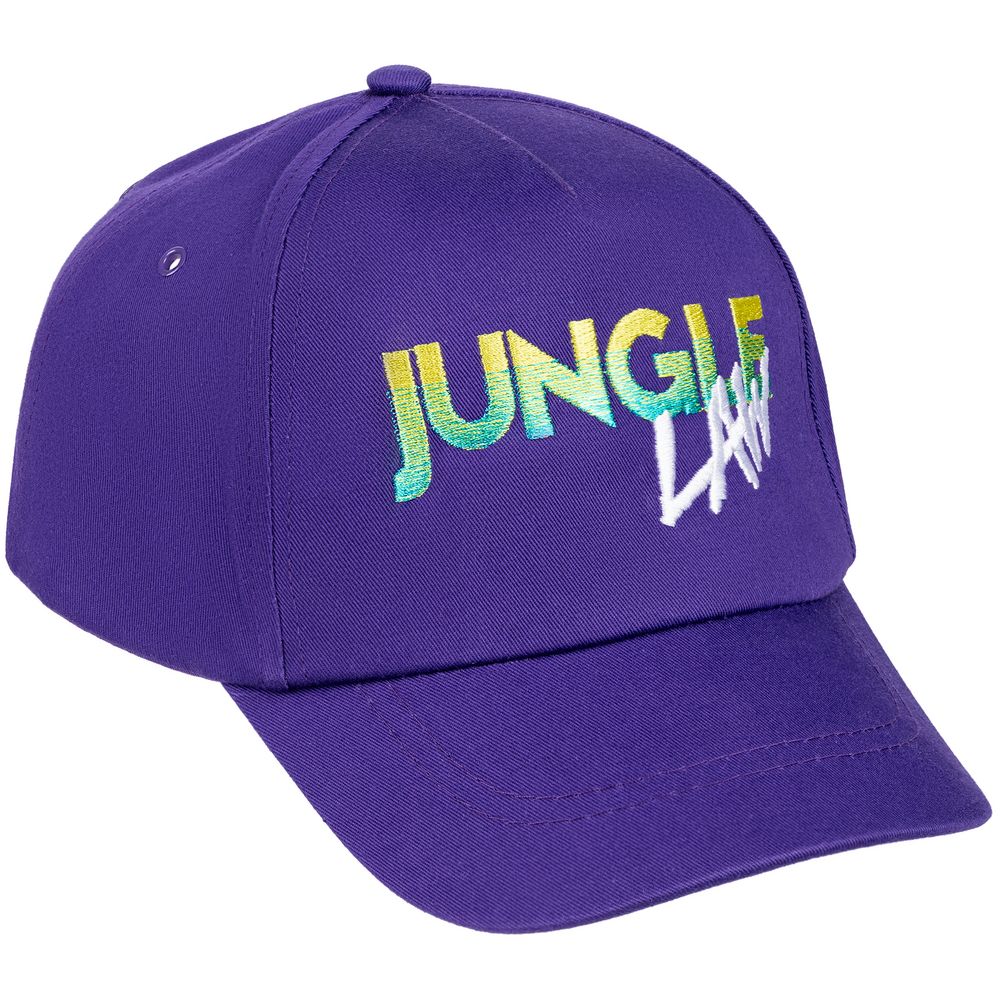 Артикул: P71346.78 — Бейсболка с вышивкой Jungle Law, фиолетовая