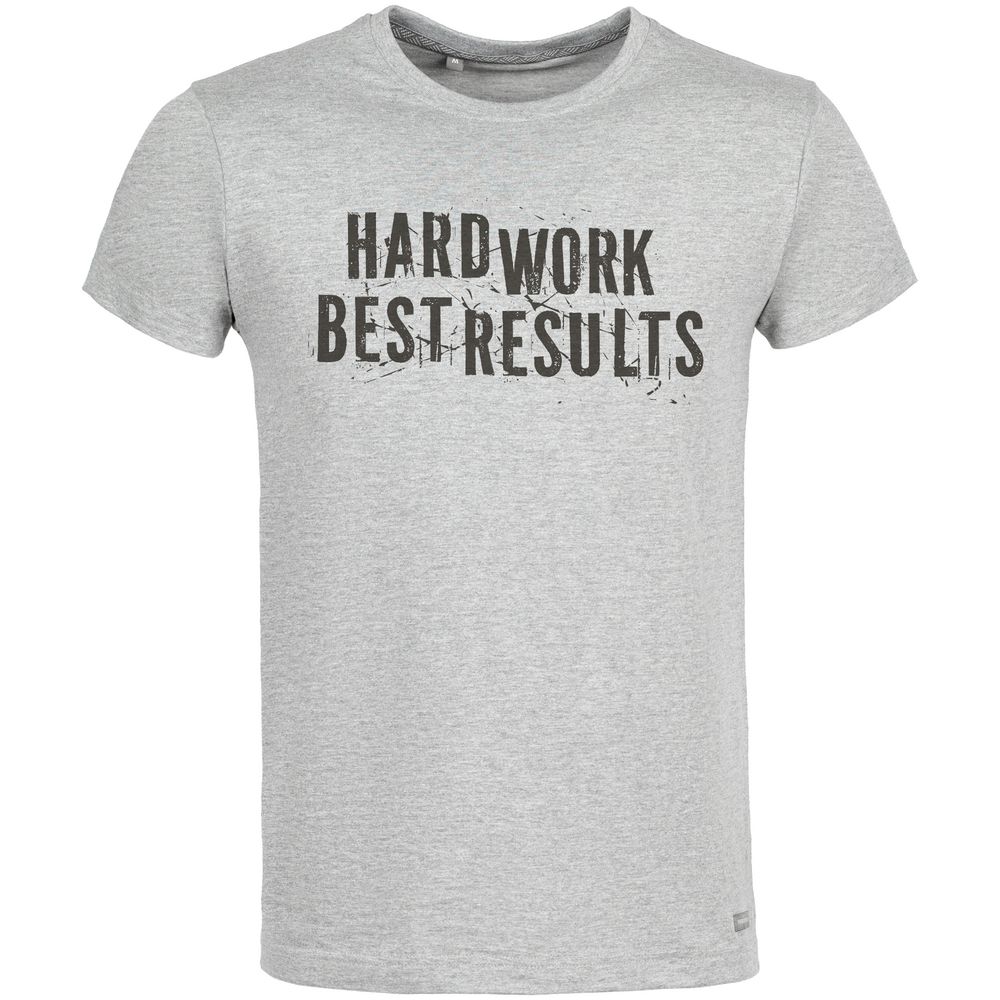 Артикул: P77007.12 — Футболка Hard Work. Best Results, серый меланж
