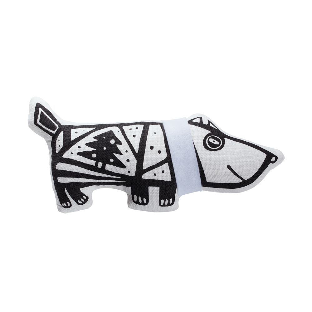 Артикул: P7796.60 — Игрушка «Собака в шарфе», малая, белая