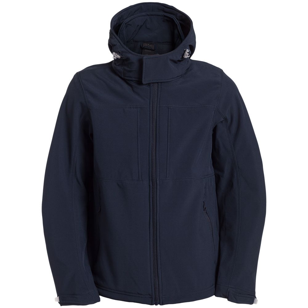 Артикул: PJM950003 — Куртка мужская Hooded Softshell темно-синяя