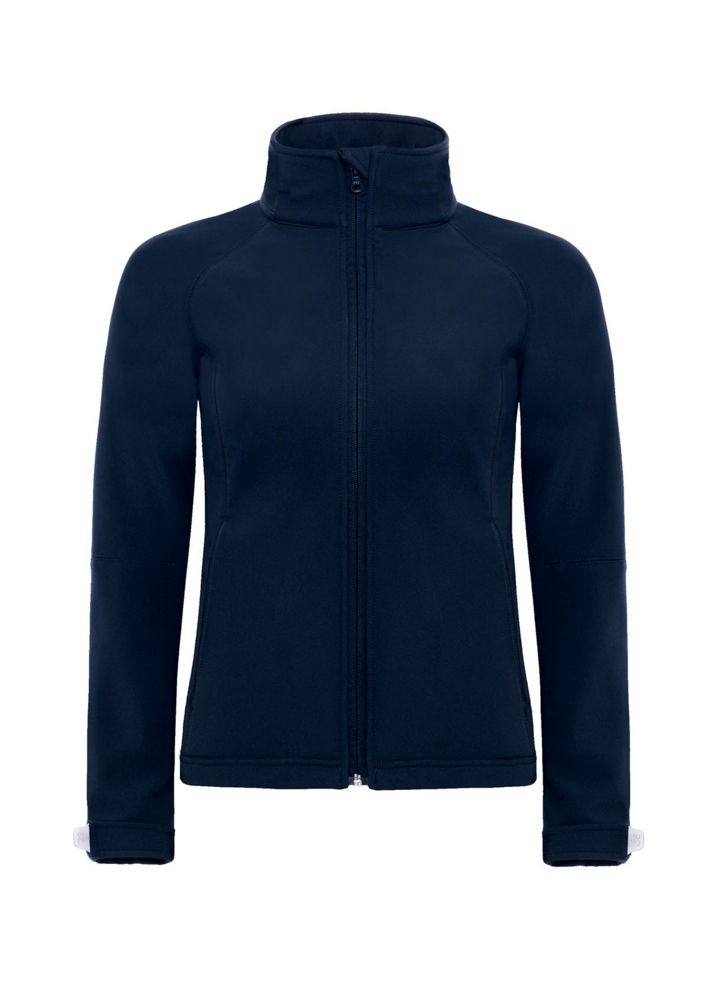 Артикул: PJW937003 — Куртка женская Hooded Softshell темно-синяя