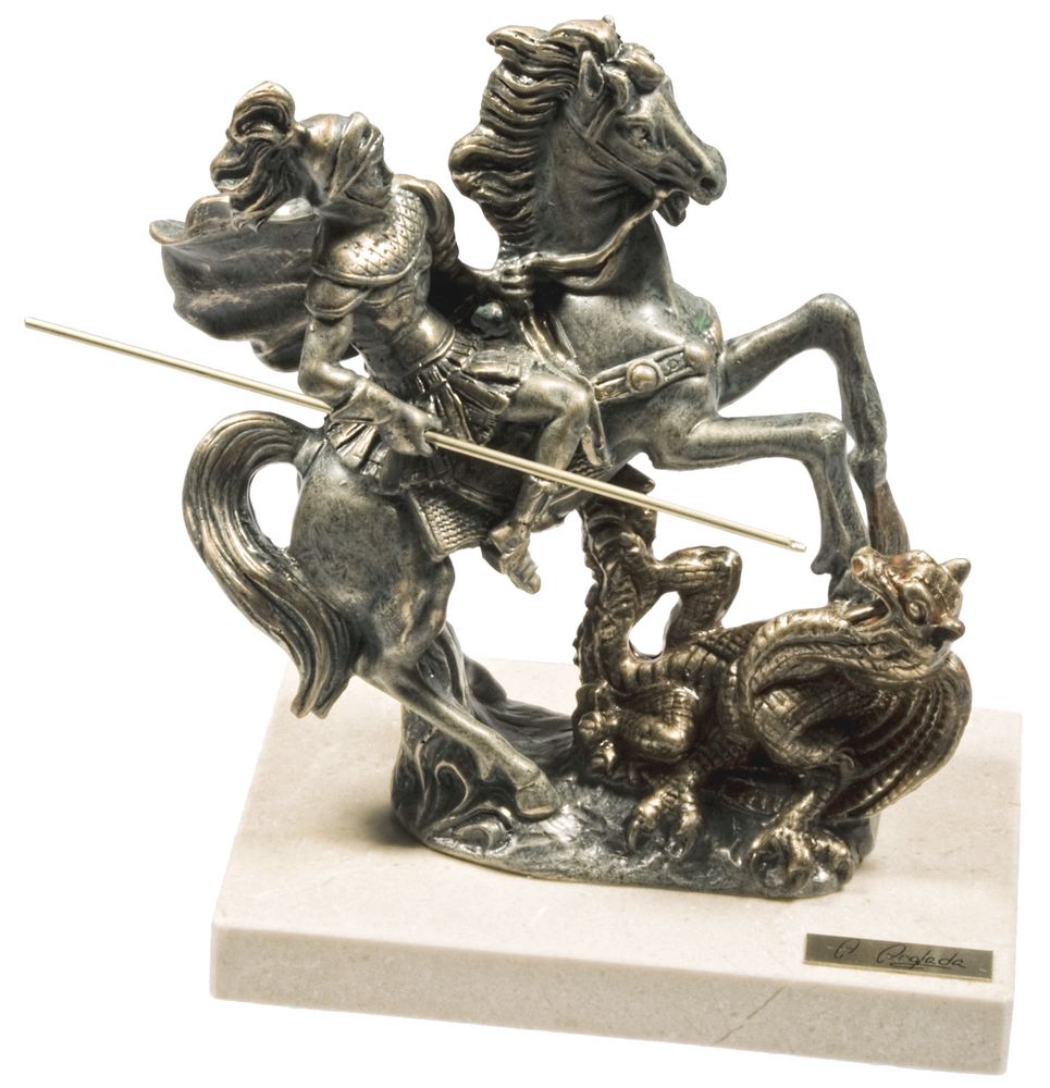 Артикул: PZ2123 — Скульптура «Георгий Победоносец», малая