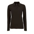 P02083312 - Рубашка поло женская с длинным рукавом Perfect LSL Women, черная