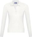 P11317102 - Рубашка поло женская с длинным рукавом Podium 210 белая