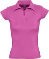 P1835.56 - Рубашка поло женская без пуговиц Pretty 220, ярко-розовая
