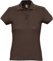 P4798.59 - Рубашка поло женская Passion 170, шоколадно-коричневая