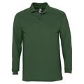 P11353275 - Рубашка поло мужская с длинным рукавом Winter II 210 темно-зеленая
