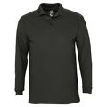 P11353312 - Рубашка поло мужская с длинным рукавом Winter II 210 черная