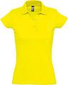 P6087.89 - Рубашка поло женская Prescott Women 170, желтая (лимонная)
