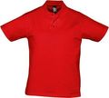 P6086.50 - Рубашка поло мужская Prescott Men 170, красная