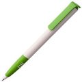 P1204.69 - Ручка шариковая Senator Super Soft, белая с зеленым