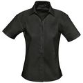 P16030312 - Рубашка женская с коротким рукавом Elite, черная