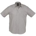P1837.13 - Рубашка мужская с коротким рукавом Brisbane, серая