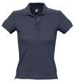 P1895.40 - Рубашка поло женская People 210, темно-синяя (navy)