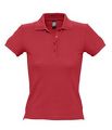 P1895.50 - Рубашка поло женская People 210, красная