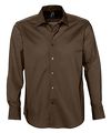 P2508.52 - Рубашка мужская с длинным рукавом Brighton, темно-коричневая