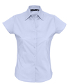 P2511.14 - Рубашка женская с коротким рукавом Excess, голубая