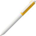 P3318.68 - Ручка шариковая Hint Special, белая с желтым