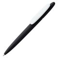 P3389.36 - Ручка шариковая Prodir DS5 TRR-P Soft Touch, черная с белым