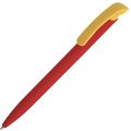 P4482.58 - Ручка шариковая Clear Solid, красная с желтым