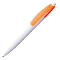 P4708.62 - Ручка шариковая Bento, белая с оранжевым