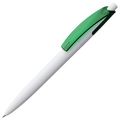 P4708.69 - Ручка шариковая Bento, белая с зеленым