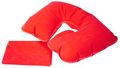 P5125.50 - Надувная подушка под шею в чехле Sleep, красная