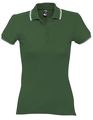P6084.90 - Рубашка поло женская Practice Women 270, зеленая с белым