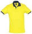 P6085.84 - Рубашка поло Prince 190, желтая с темно-синим
